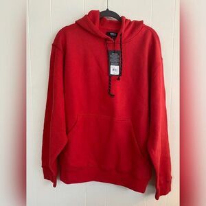 Hudson Jeans Sweatshirt Hoodie Men’s Large Red Reflective Strips NWT